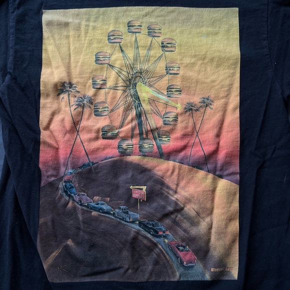 Vladimir Kush In & Out Burger 70th Anniversary Graphic Burger Tee - Picture 3 of 4